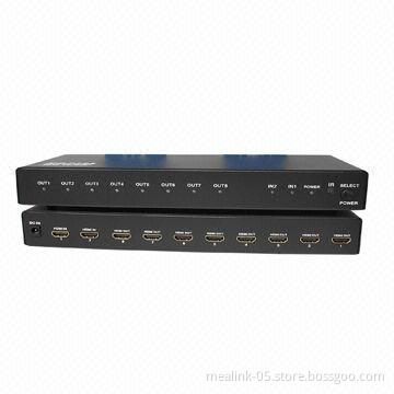 2 x 8 HDMI Splitter, 3D Supported - YL0208